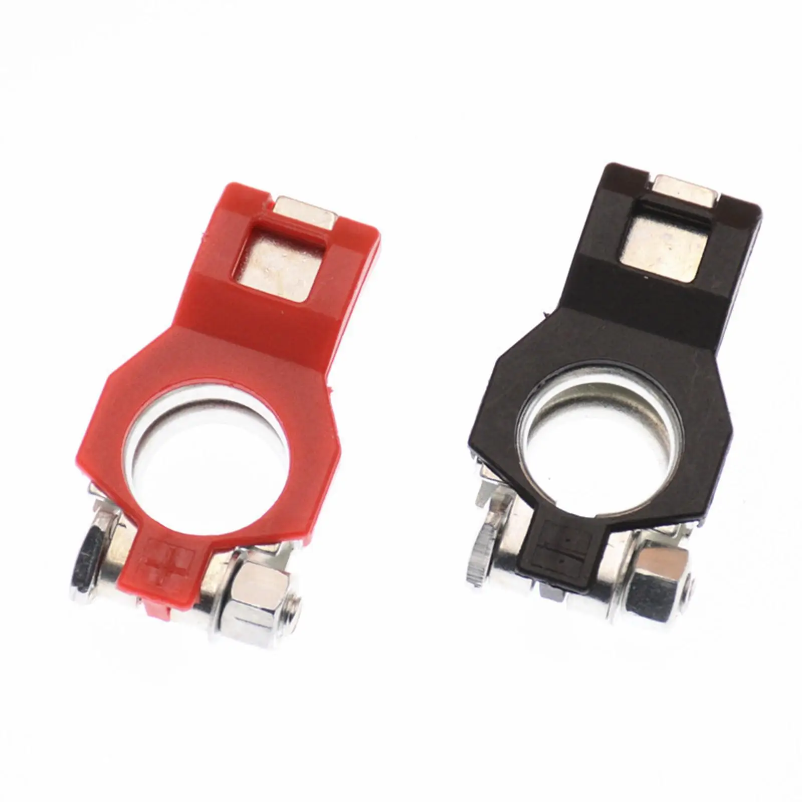 12V Car Battery Terminal Connectors Copper Clamp Adapter Set for Auto Truck RV Boat Marine Electrical Terminals