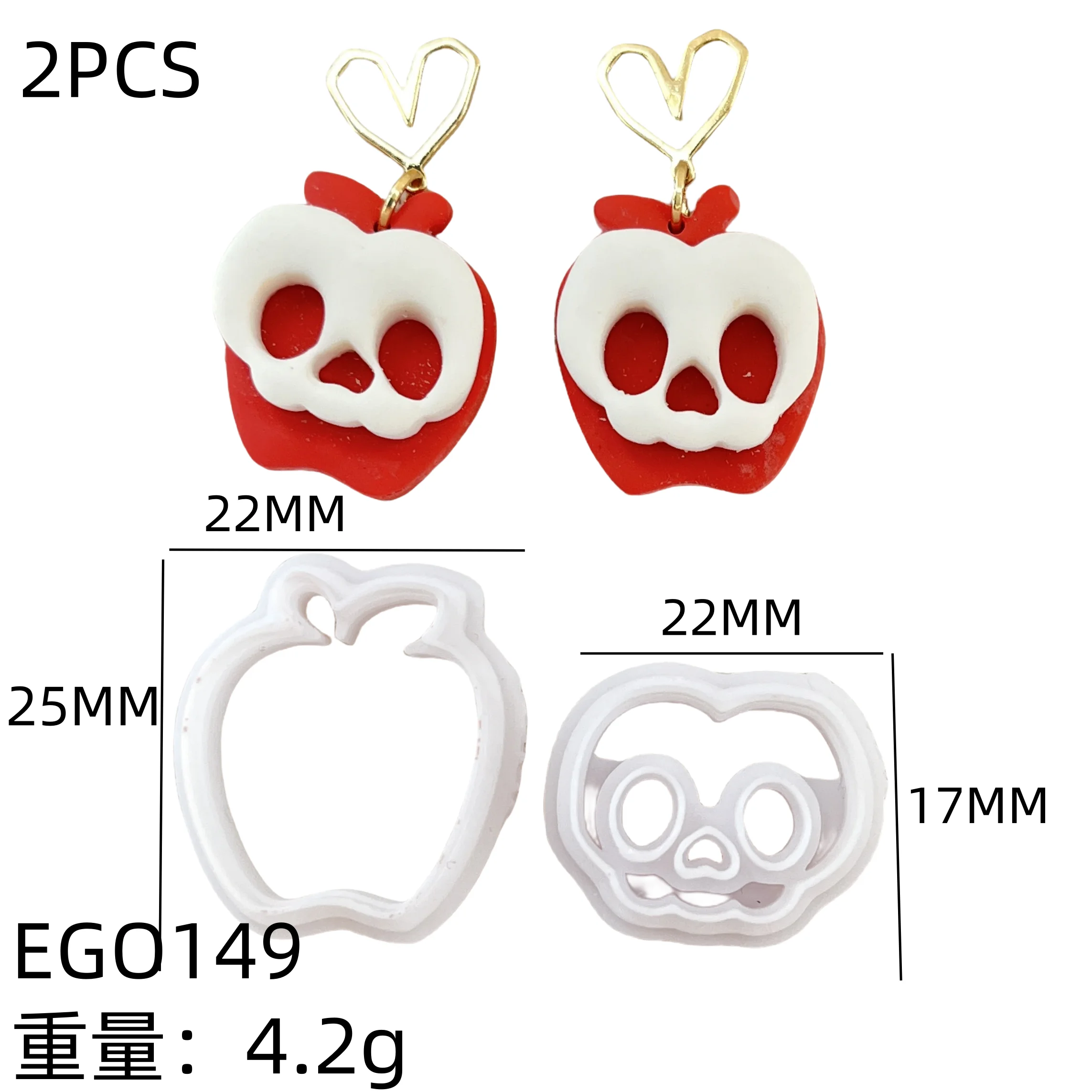 Halloween Series 13 Piece Set/Ghost/Pumpkin/Bat Polymer Clay Cutting Molds for DIY Earrings Jewelry Making