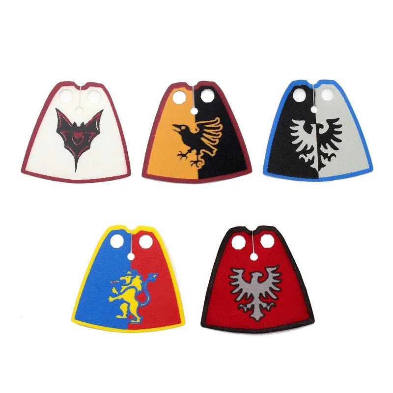Military Medieval Soldier Mini Action Figures Wearing Overcoats Building Block Plush Colorful Shawl Capes Cloak Battle Robe Toys
