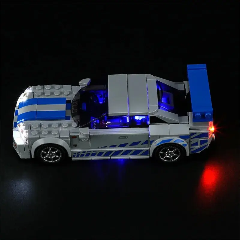 DIY LED Light Kit For LEGO 76917 Speed Champions Skyline GT-R Car (Only LED Light,Without Blocks Model)