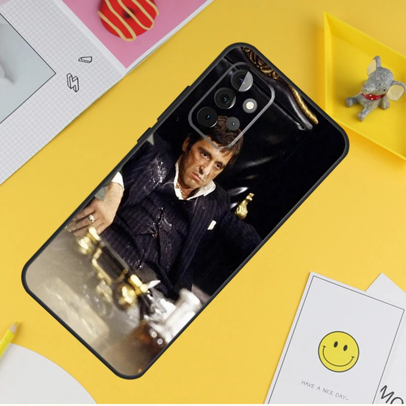 Scarface Al Pacino Tony Montana Cover For Samsung Galaxy A34 A35 A14 A15 A25 A53 A33 A13 A52 A32 A12 A51 A71 A54 A55 Case image 3