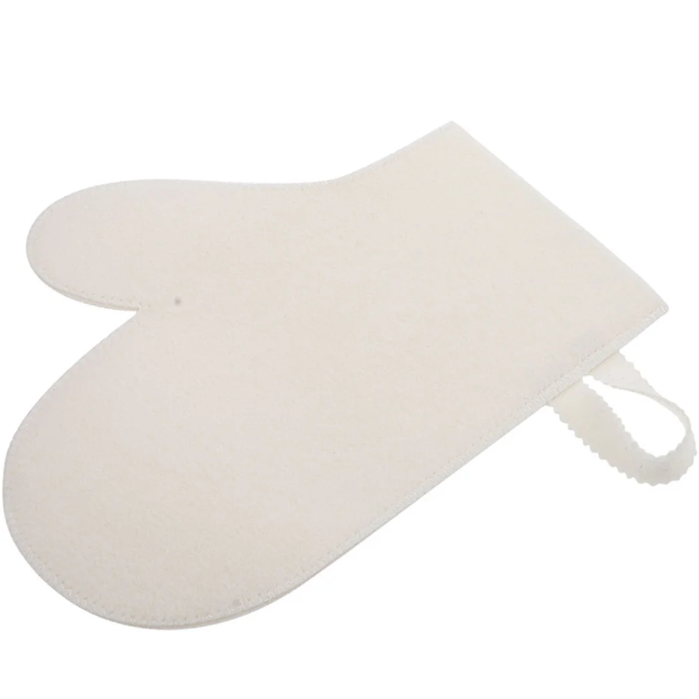 Rękawice do sauny, peelingu, szorowania, ocieplające filcowe rękawice kąpielowe, rękawice do peelingu dla dorosłych pod prysznic