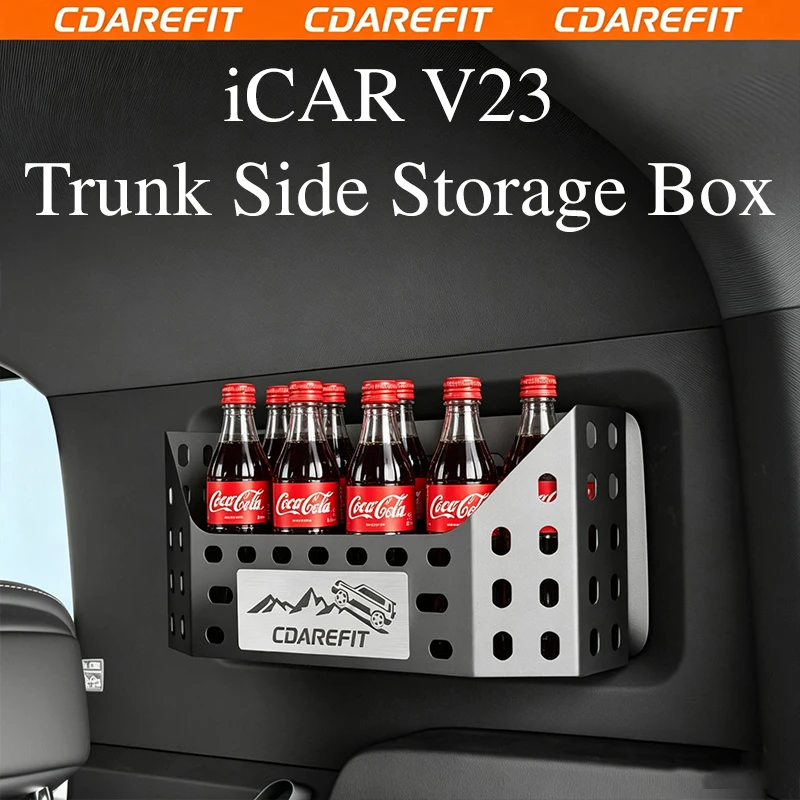 For iCAR iCAUR V23 Both‑Sides Trunk Blind‑Window Expand Storage Shelf Special Refit Upgrade Accessories