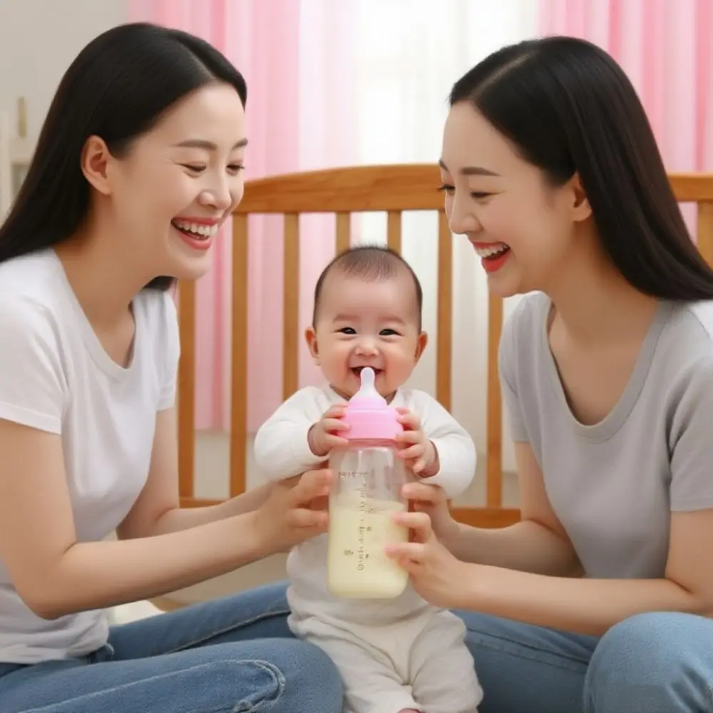 

Silicone Nipple 270ml Baby Bottle Food Grade Infant Baby Milk Bottle PP Newborns Baby Bottle With Handle Feeding Utensils