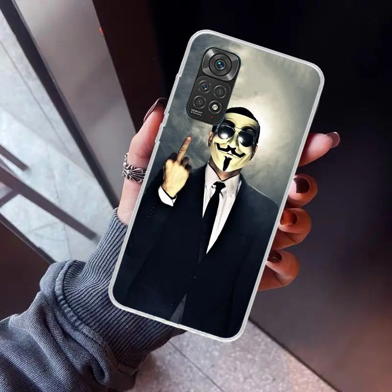 Man Suit Shirt Tie Phone Case for Xiaomi Redmi Note 13 12S 12 11S 11 11E 11T 10S 10 Pro Plus 9 9S 8 8T 7 5G Soft Cover Fundas