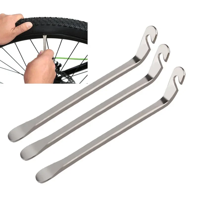 

3PCS Bicycle Tyre Lever Tube Repair Service Steel Cycling Tool Bike Tire Opener Crow Bar Remover Repair Tools Accessories