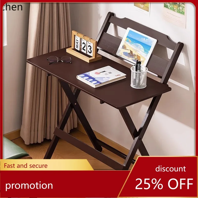 ZML Folding Desk Computer Desk Dormitory Flat Bedroom Extendable Folding Table
