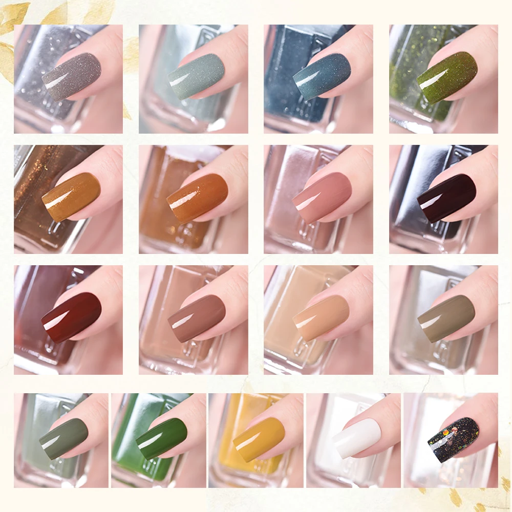 17 Kleuren 11Ml Nagellak Reflecterende Glitter Crème Nagels Vernis Lak Nail Art Polish Pailletten Natuurlijke Droge Nail Art Design