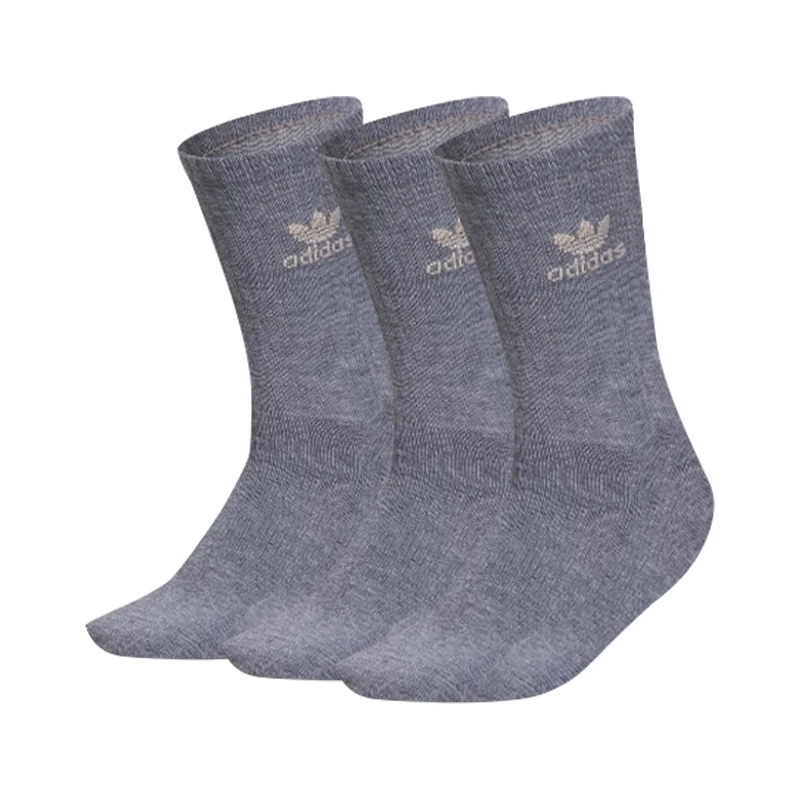 adidas Originals Paquete de 3 Calcetines Deportivos y de Fitness Cómodos con Logotipo, Unisex, Color Caqui, Estilo Moderno para Parejas, IR3692
