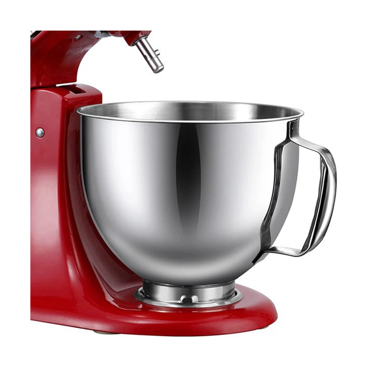 Batidor de huevos con tazón de acero inoxidable para batidora con cabezal de 4,5-5 cuartos para batidora, apto para lavavajillas