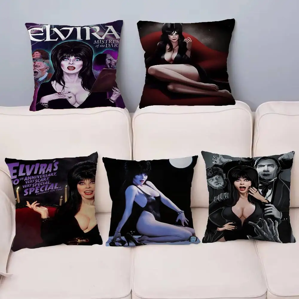 Film E-Elvira M-Mistress D-Dark Pillow Cover for Bedroom Room and Living Room Sofa Decorative Cushion Cover