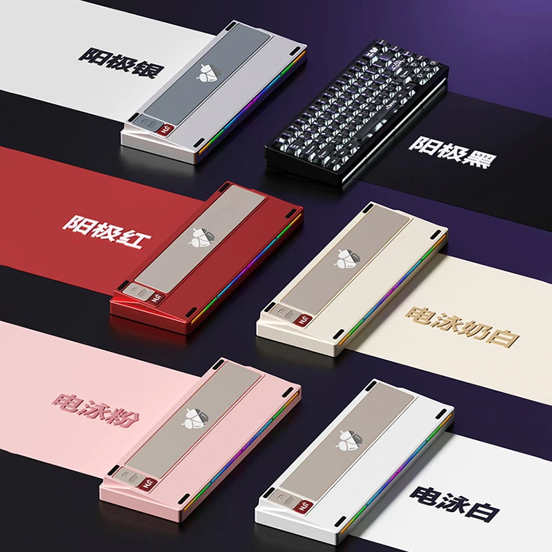 2025 WEIKAV UNT-65 Series 3 Mode Aluminum Tuo Tuo Mechanical Keyboard Kit 6000mah Long Battery Life Boys Game Essential Keyboard