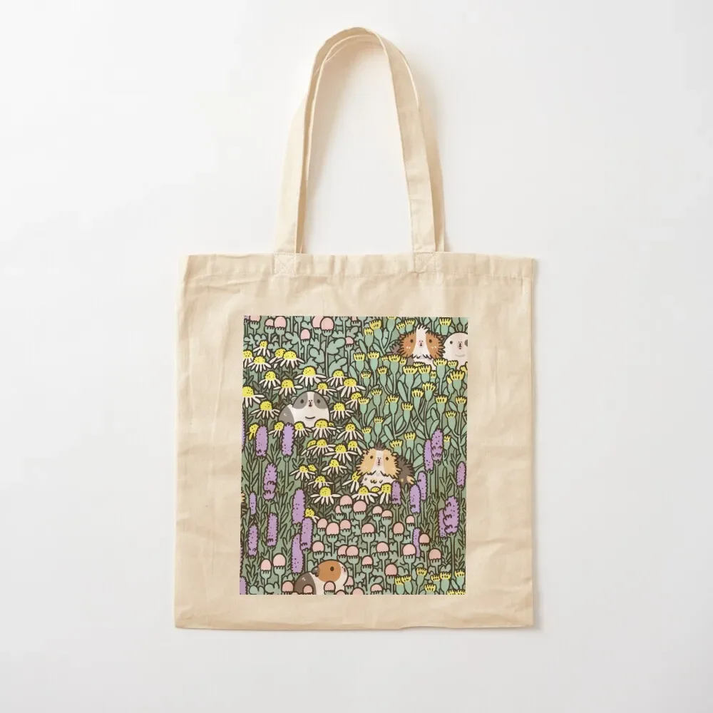 

Guinea pigs and garden herbs pattern Tote Bag canvas bags Large bags for women personalized tote bag Tote Bag