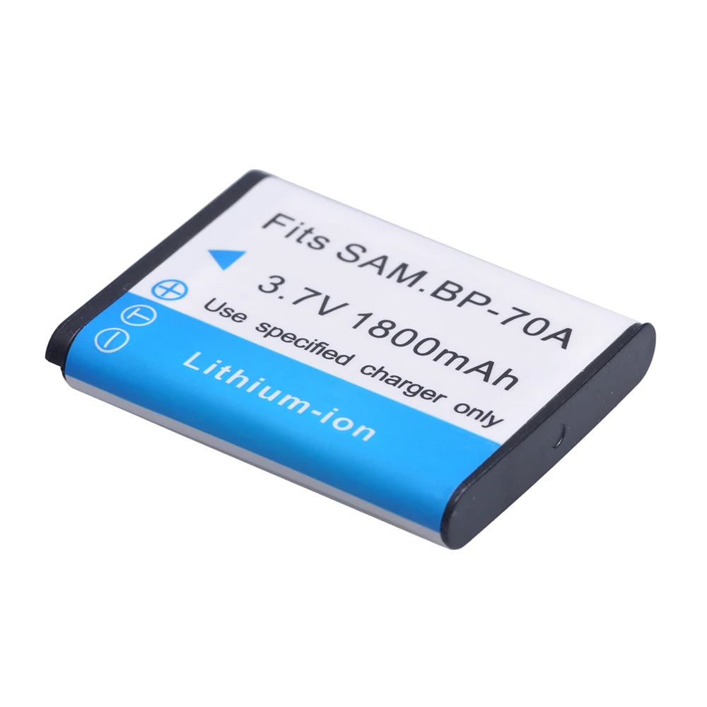 1800mAh BP-70A Bateria BP 70A BP70A akumulator do aparatu Samsung ES65 ES70 TL105 TL110 PL100 SLB-70A baterii