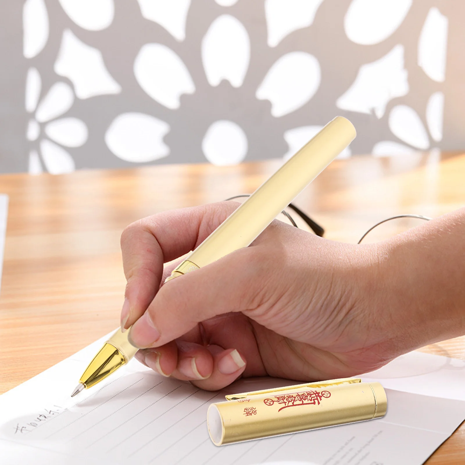 

Ручка с пластиковой крышкой, эргономичная гелевая ручка с тонким наконечником для офиса, школы, ежедневного использования, портативный бизнес-подарок