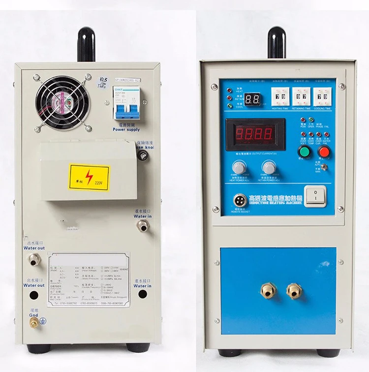 Induction Heater with 3 pcs coils 25KW Quenching Annealing Equipment Welder High Frequency Welding Machine Metal Melting Furnace