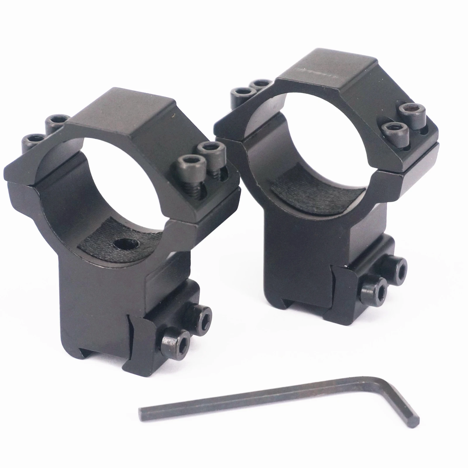 2pcs A Pair Scope Mount 30mm Ring 11mm Dovetail Rail Aluminum Bracket Clamp