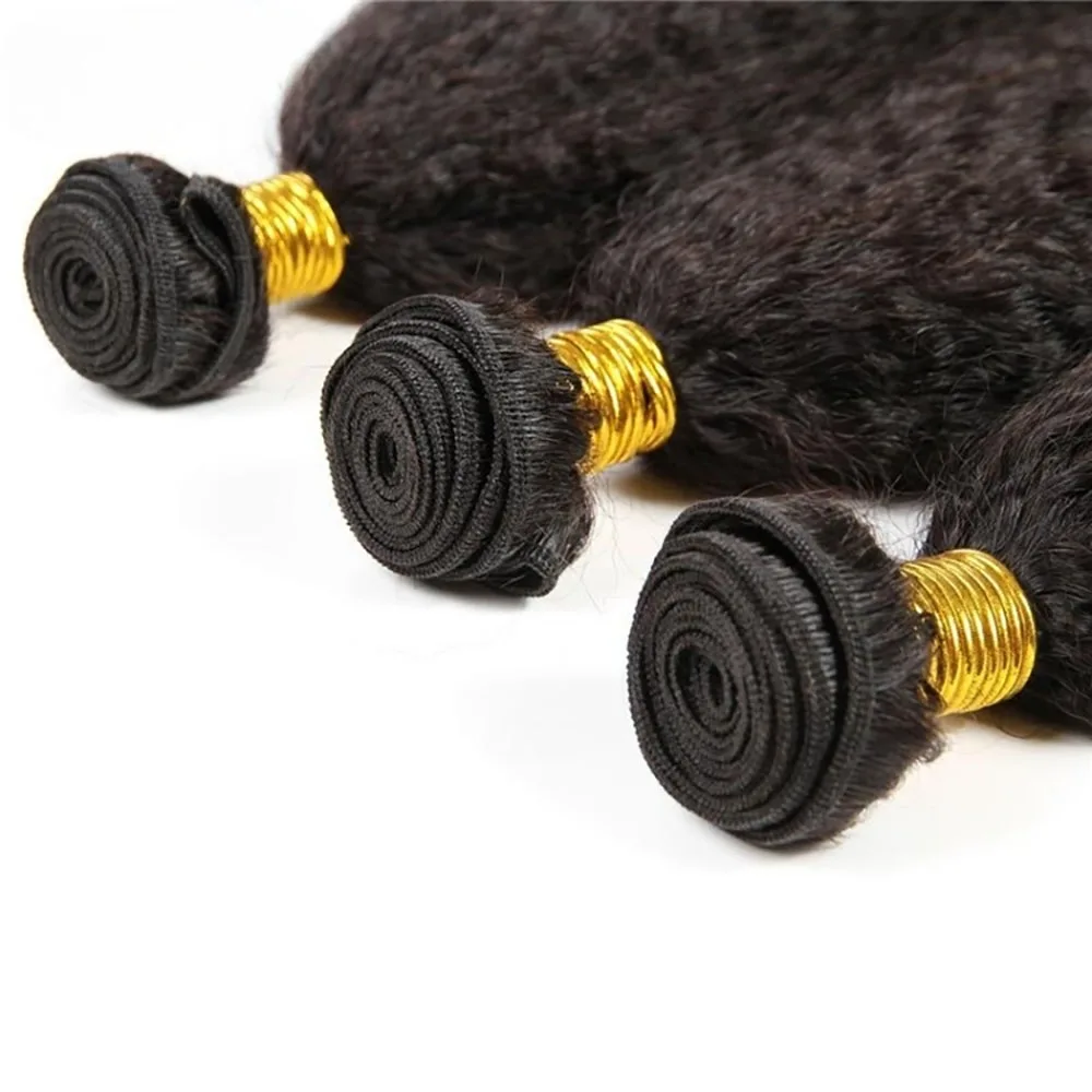 8-30 بوصة غريب حزم مستقيمة 100% باروكة من شعر طبيعي ضفيرة شعر برازيلي حزم 1B أسود اللون للنساء السود