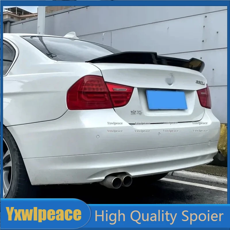 

For BMW 3 Series Sedan E90 Spoiler 2005-2012 High Quality ABS Plastic Psm Style Rear Trunk Lip Wing Car Accessories