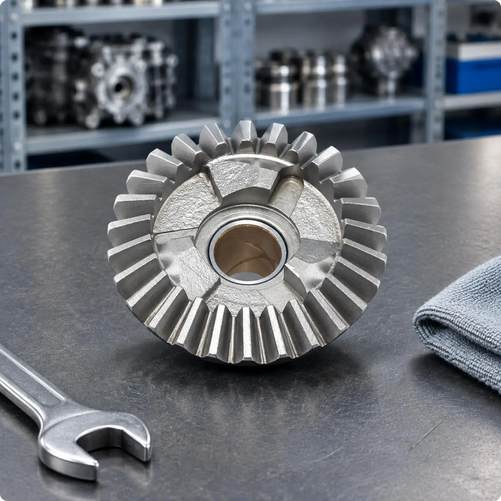 Gear Metal Gearcase Forward Gear with Central Bore Easy to Install