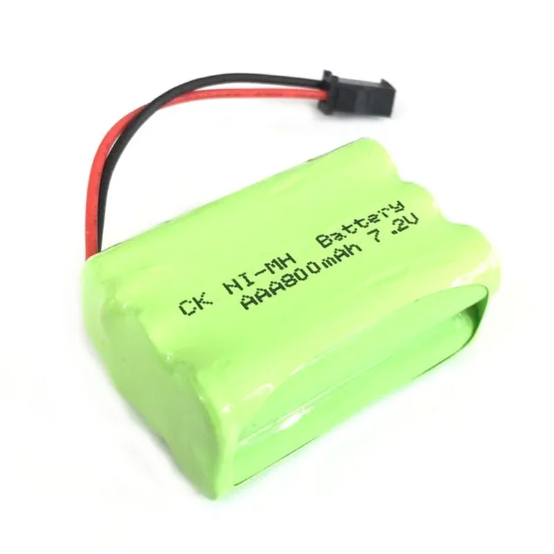 New Durable Double-deck 7.2V 800mAh Ni-MH 6x AAA Size RC Rechargeable Battery Pack for Robot Car Toys with Small Clip Plug