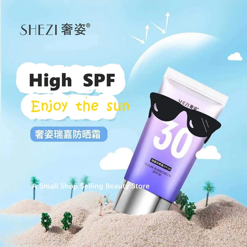 Shezi คอนซีลเลอร์กันแดดสำหรับร่างกายและใบหน้าชุดเครื่องสำอางเบสไฮกลอสชุด SPF30ซีรีย์