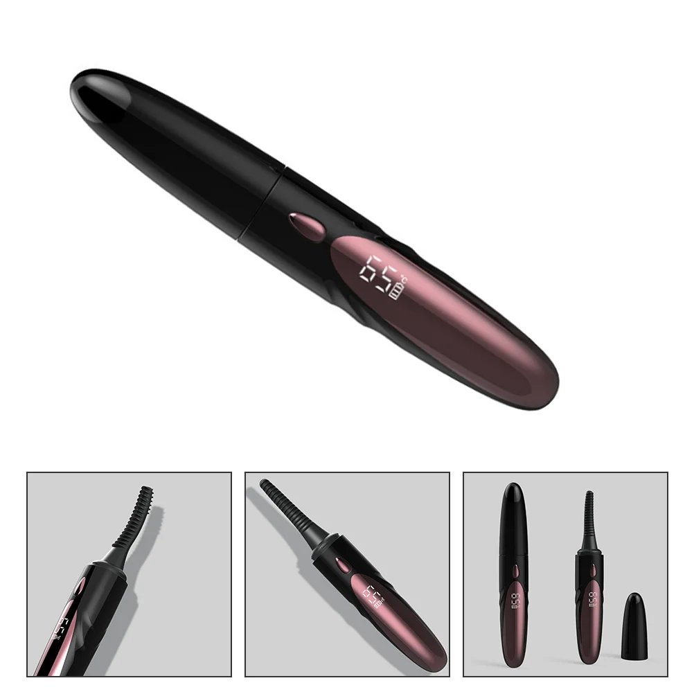 Piegaciglia riscaldato Piegaciglia riscaldante elettrico Strumento per trucco compatto portatile caldo rapido per accessorio di bellezza da donna