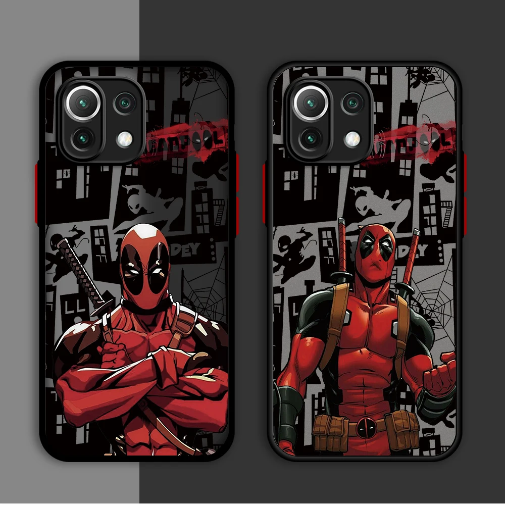 Marvel Deadpool Phone Case for Redmi 9 9A 9i 9C 9T 10 2022 10 10C 10A 12 4G 12C 13C 4G 5G K40 Pro A1 Plus A2 Plus