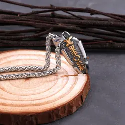 Stainless Steel Spear Odin Valknut Gungnir Pendant Necklace Norse Mythology Rune Raven Men's Punk Jewelry Gifts