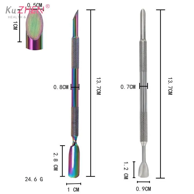 Draagbare Nagel Slijpen Nagel Cuticula Pusher Zelfklevende Zandvlok Trimmen Nagels Pre Polijsten Manicure Behandeling Tool