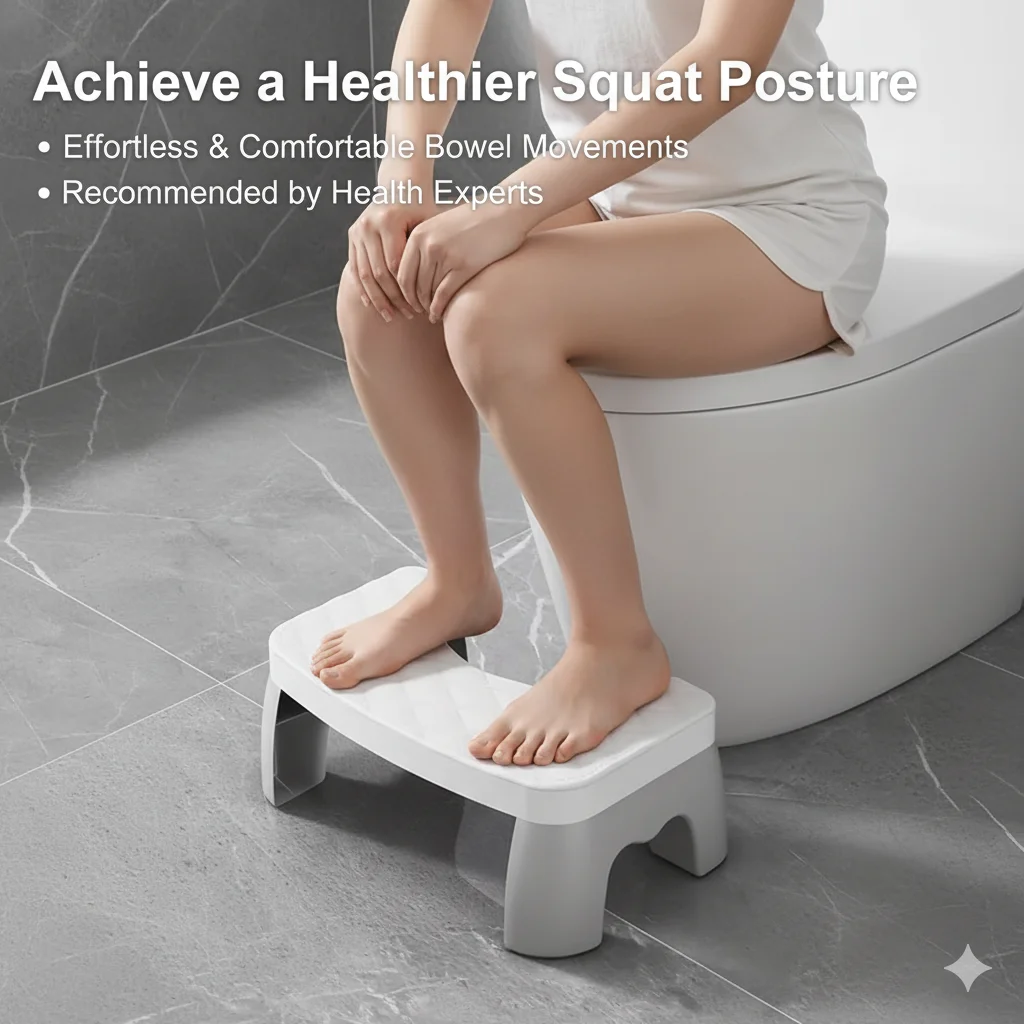 

New Waterproof Squatty Potty Toilet Stool Toilet Foot Stool Squat Stool For Pregnant Woman Children Adult Old People