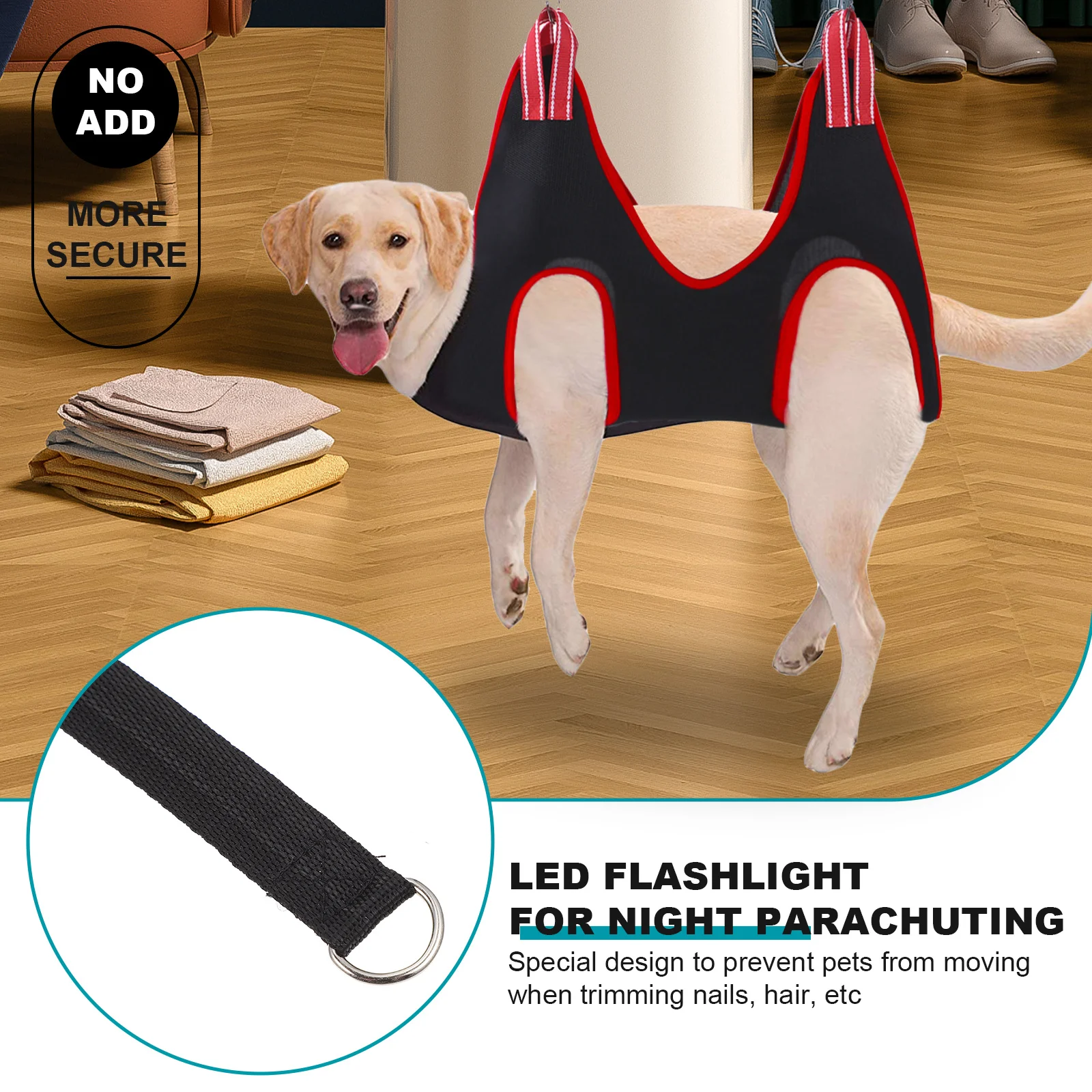 

Pet Cat Grooming Hammock Puppy Hammock Sturdy Practical Nail Trimming Tools Easy Use Large Dogs Cats Stable Grooming Table