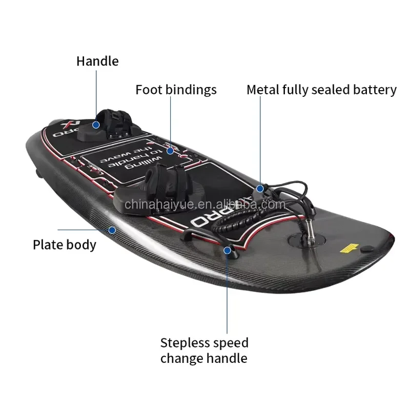 Manufacturer, Offering a 15-kilowatt 68-kilometer-per-hour Electric Jet Ski Board, Equipped with Surfboard Accessories