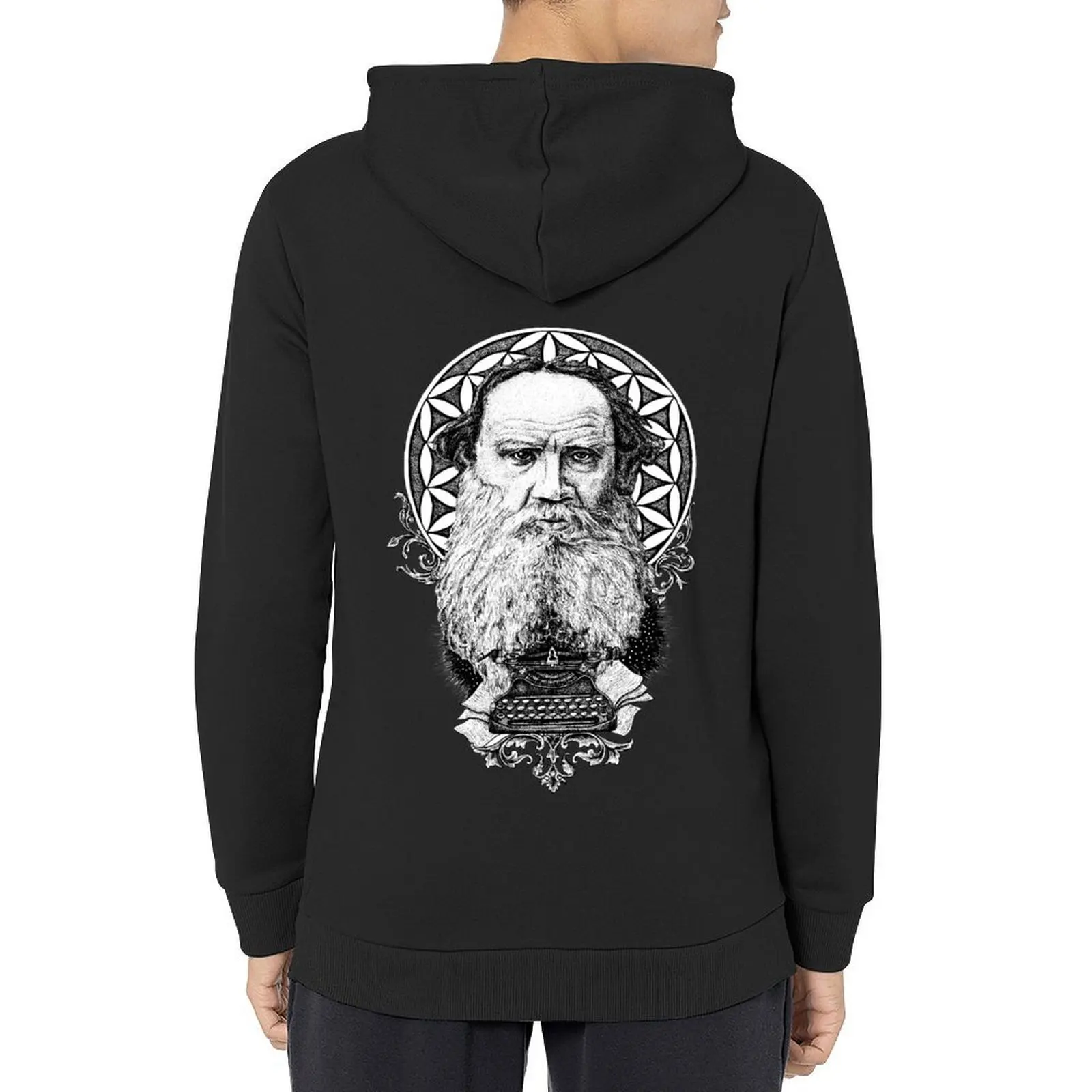 

Tolstoy Hoodie autumn clothes men's coat mens clothing aesthetic clothing tracksuit men