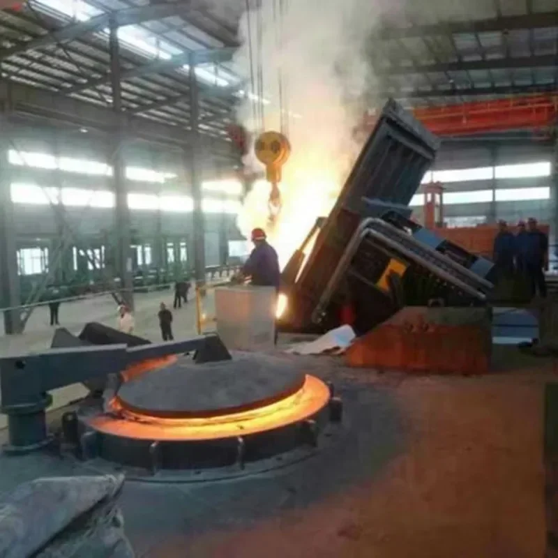 Copper Steel Electric Metal Melting Industrial Induction Furnace Iron Foundry Oven 100 Kg For Sale