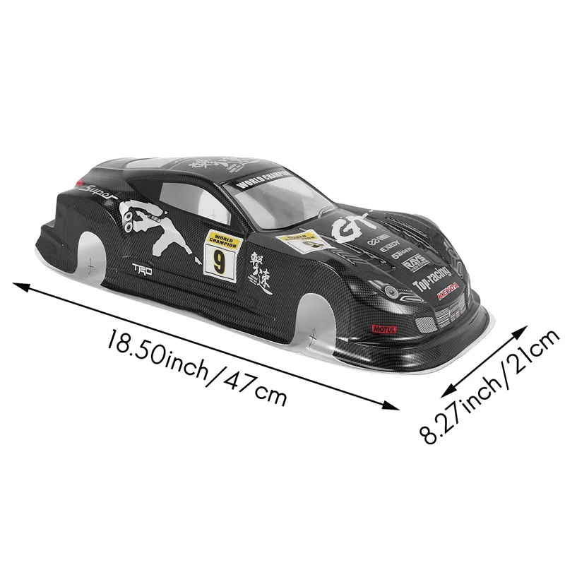 ABWE-RC 1:10 coche de conducción plana en carretera coche de deriva PVC 190MM GT carcasa de carrocería para HSP/HPI/Tamiya/ Kyosho/Sakura 94122 94123 D3 D4 CS R