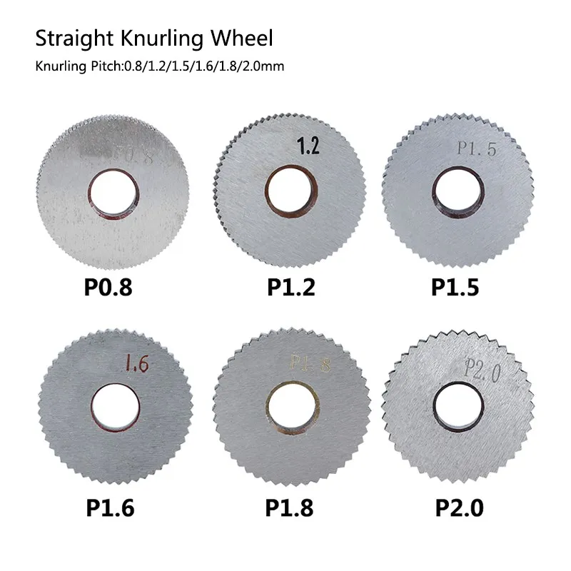 Knurling Set Dual Wheel Knurling Straight Knurling Cutter Tool 0.5-2.0mm Pich Liner Pitch Knurl Set Lathe Cutter 