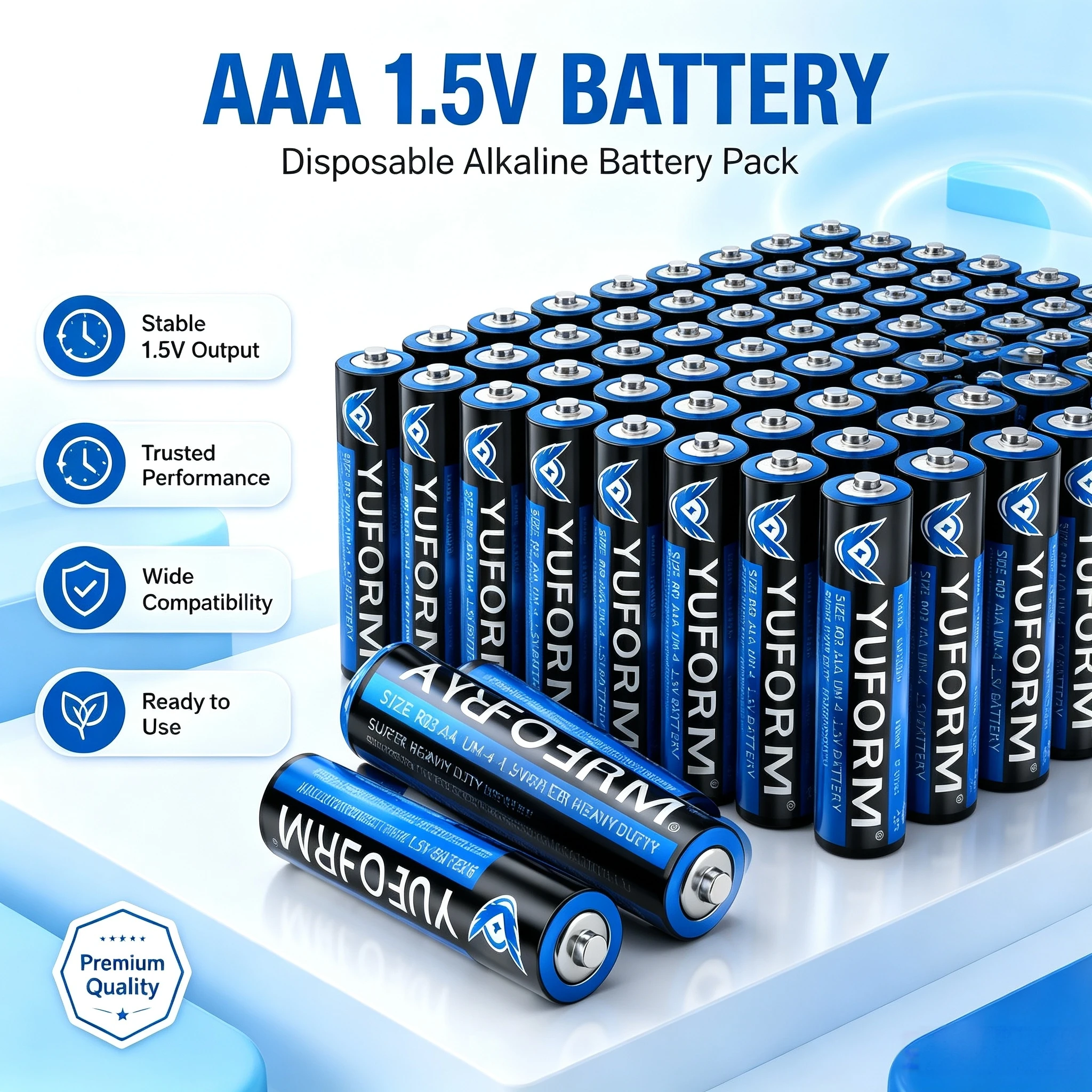 1.5V AAA Disposable Alkaline Dry Battery For LED Light Toy MP3 Camera Flash Razor CD Player Wireless Mouse Remote Control