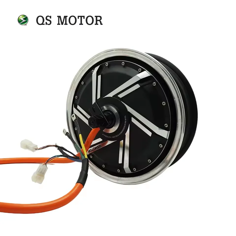 QS MOTOR QS273 8000W V4 Hub Motor 96V 140KPH Kit de conversão com controlador Fardriver ND96850 para motocicleta elétrica e-scooter