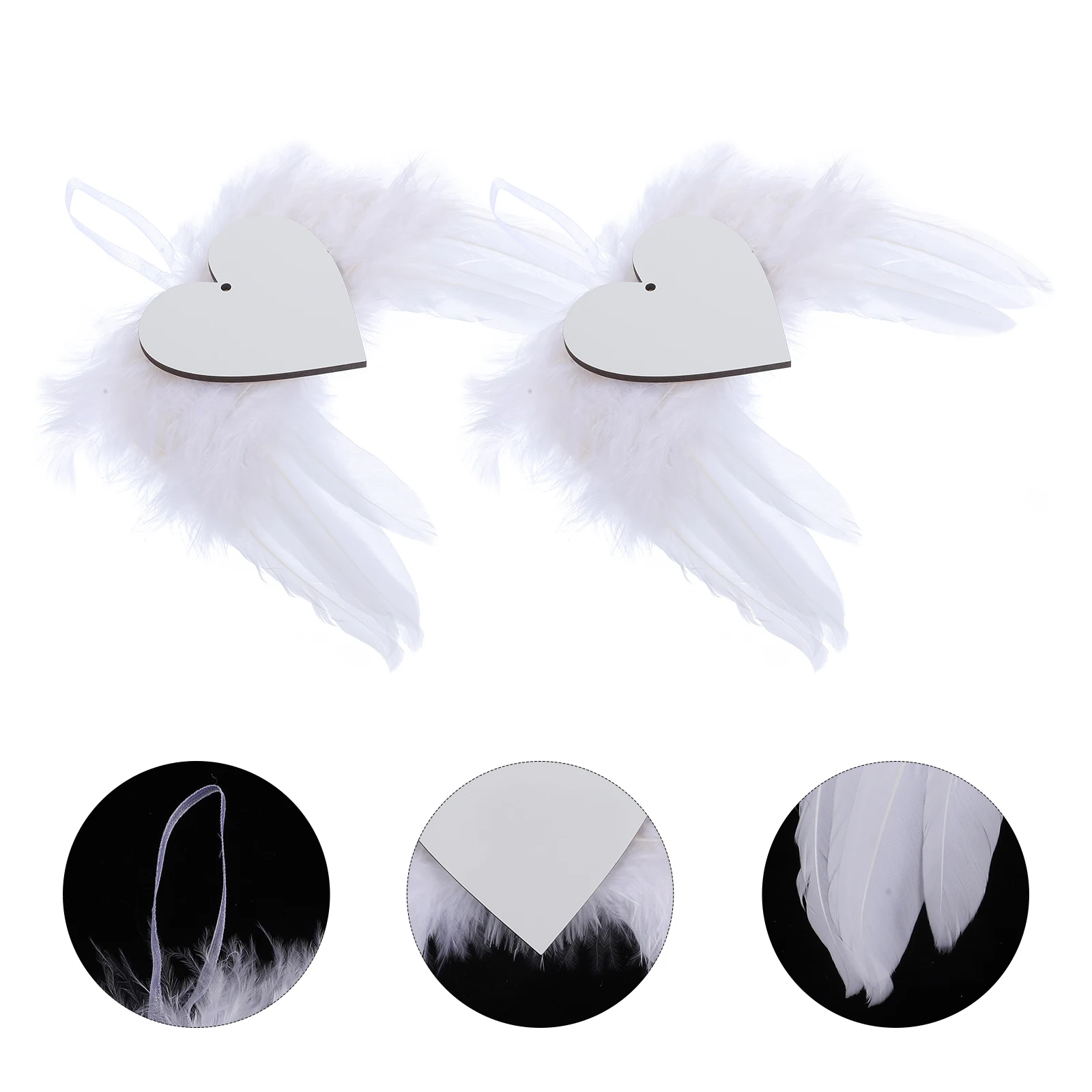 

Valentines Day Sublimation Pendant Blank Heat Transfer Ornament Diy Wall Hanging Party Decor Wing Pendant Layout Prop Home