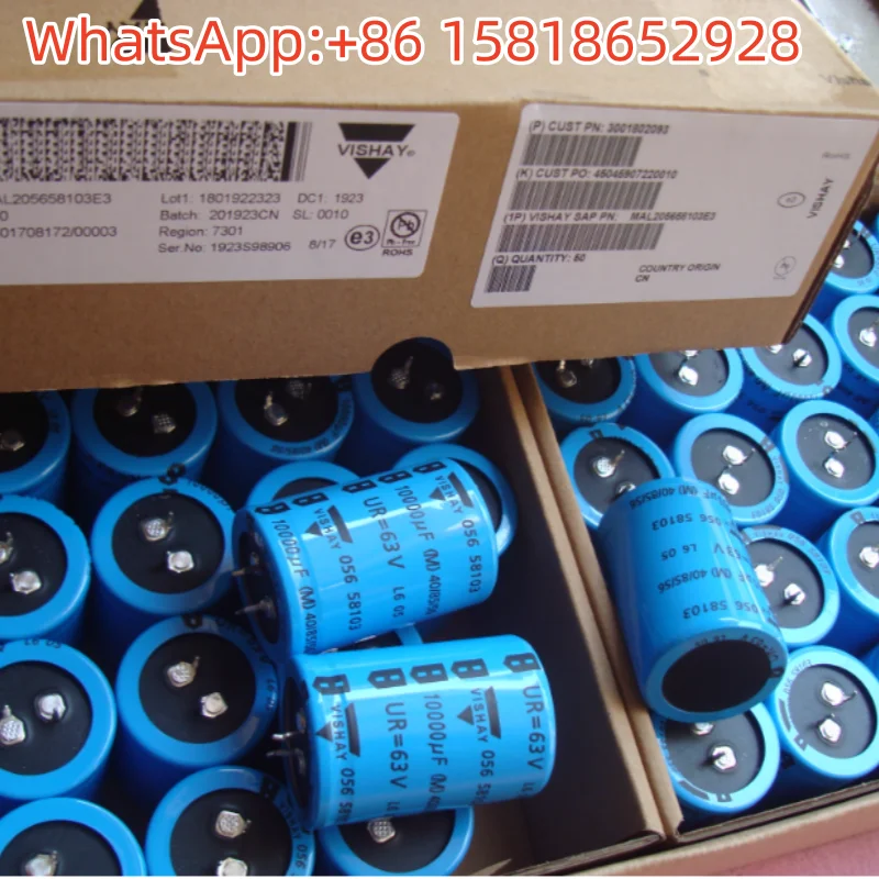 

1 шт. 63 В 10000 мкФ новые оригинальные конденсаторы аудиофильтра Vishay BC 056 высокого класса
