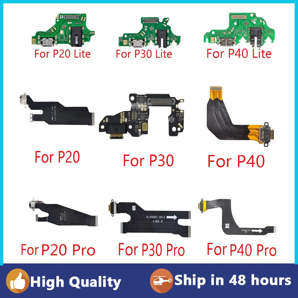 

Dock Connector Micro USB Charger Charging Port Flex Cable Board For Huawei P10 P20 P30 P40 Lite E Pro