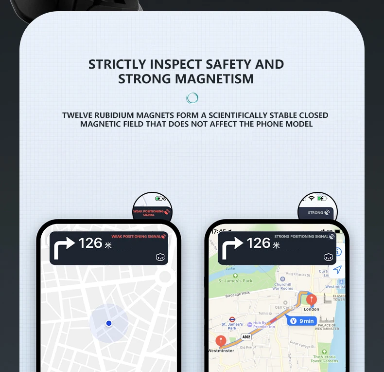 Magnetische Autotelefonhalterung für Tesla Model 3/Y/Highland/Juniper 360-Grad-Drehung Halterung Bildschirm Seitenhalterung für Magsafe iPhone – Detail 3