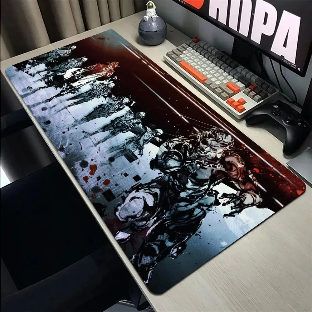 

Hot Games Metal Gear Solid Mouse Pad XXL Gaming Accessories Office Gamer Keyboard Desk Mat Non-Slip Laptop rubber Anime Mousepad