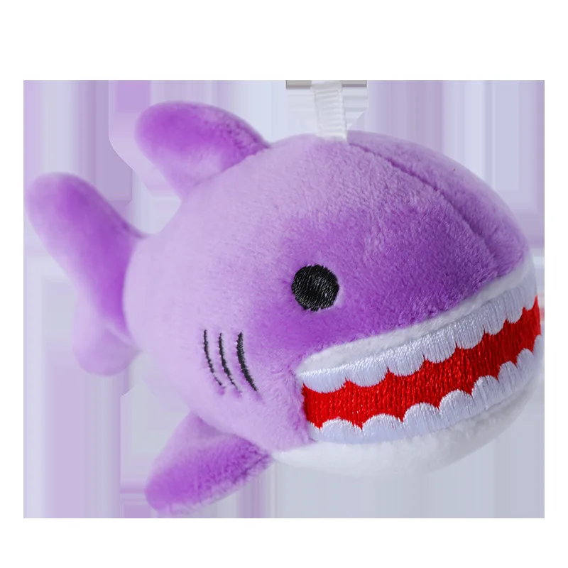 Cartoon Marine Animals Whale Shark Series Plush Toy Key Chain Pendant Cute Sea Animal Backpack Hanging Birthday Gifts