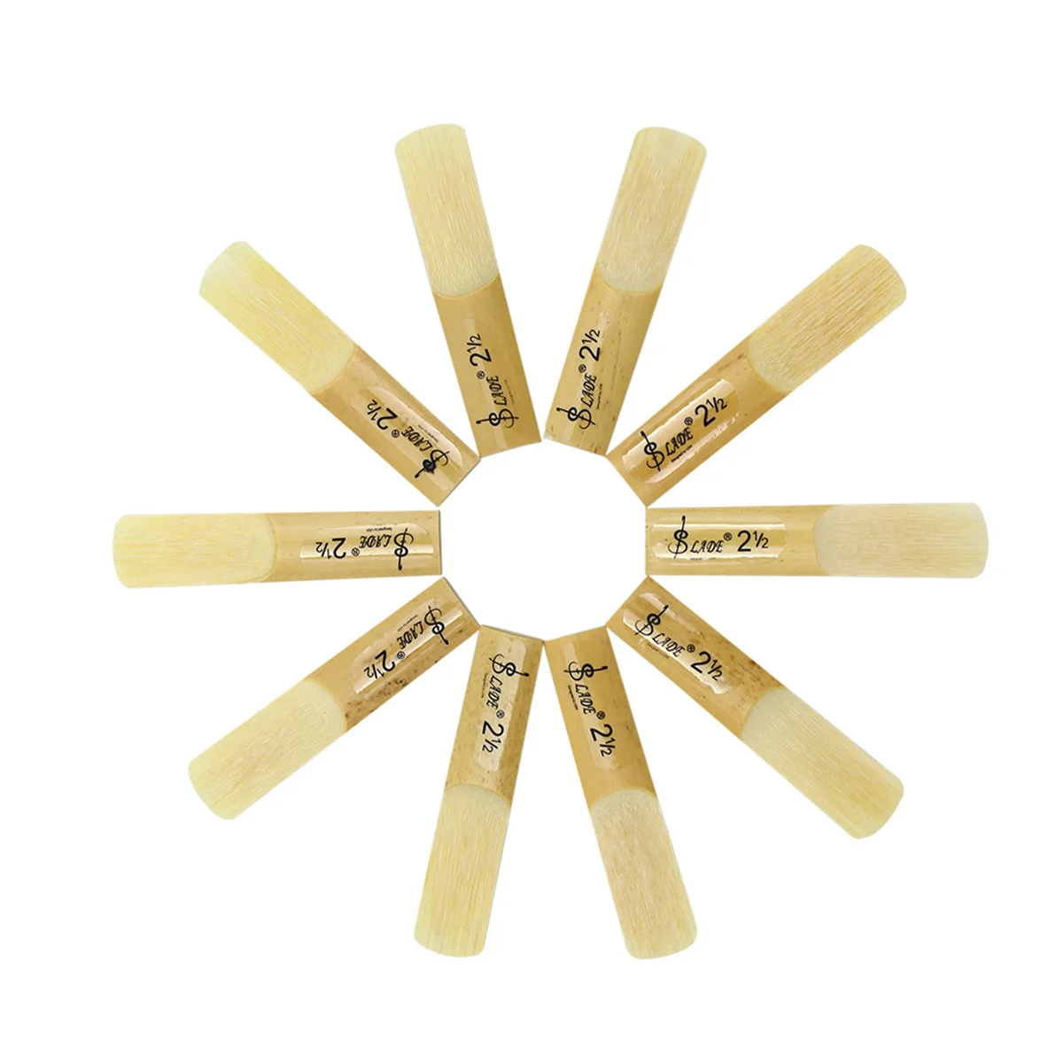 10 Teile/satz Bb Klarinette Blätter Traditionelle Bambus Blatt Stärke 1,5/2,0/2,5/3,0/3,5 Holzblasinstrument Zubehör Klarinette Teile – Detail 6