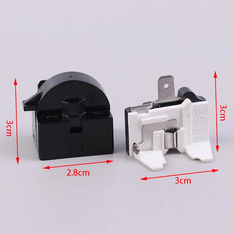 1 SET QP2-4.7 PTC Starter Relay 1 Pin Refrigerator Starter Relay And 6750C-0005P Refrigerator Overload Protector Plastic