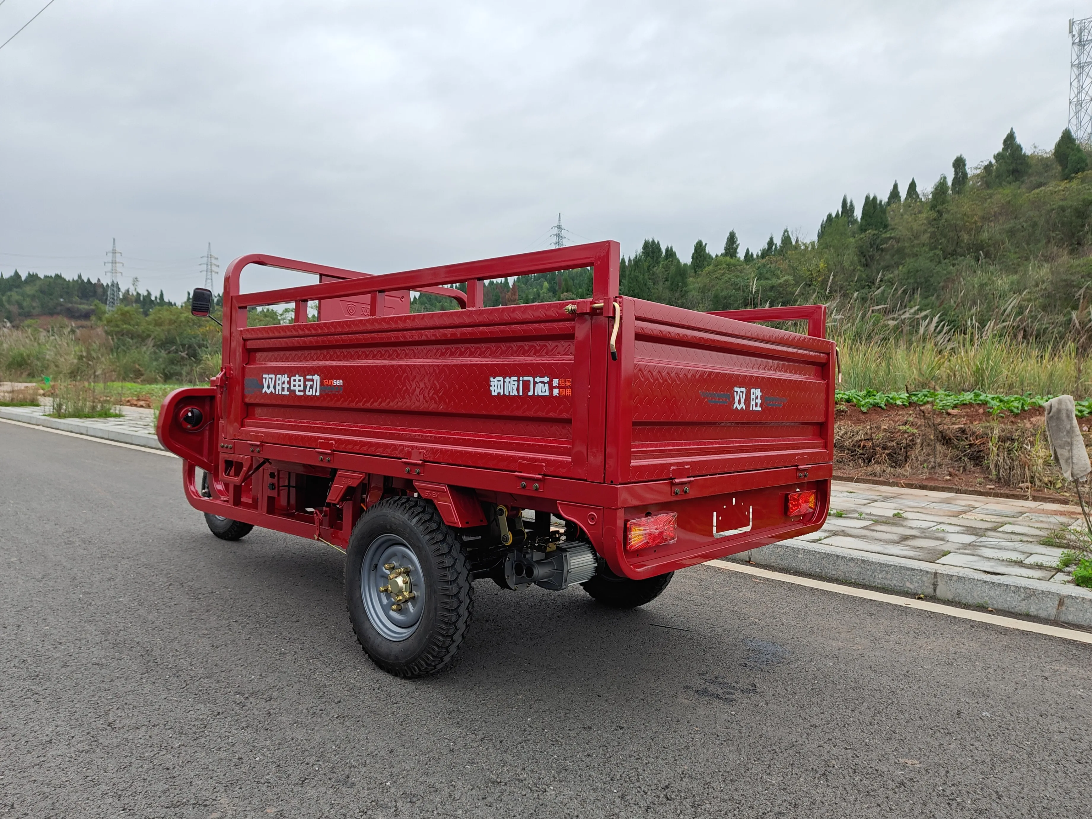 3000W zware elektrische driewieler 72V motor open lichaam scootmobiel vrachtvervoer volwassen passagiers directe fabrikant