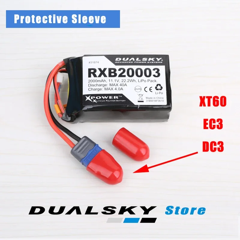 

5 шт./лот, защитный рукав для разъема ячейки LIPO XT60 XT90 EC3 EC5 JST T, защитный рукав, огнестойкий и короткая цепь