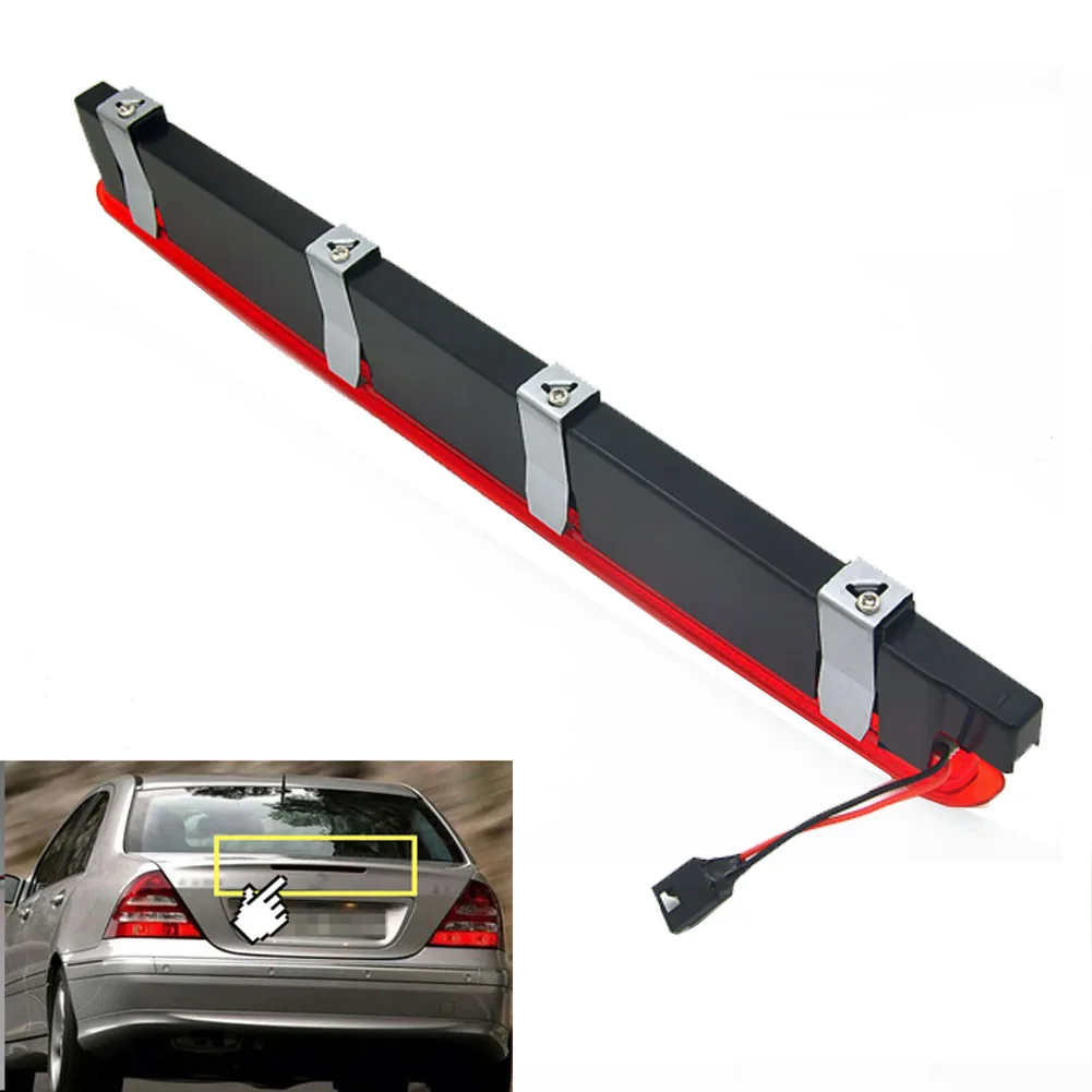 ZD Fit for Mercedes Benz W203 2000-2007 Car Rear Stop Tail Lamp Third Brake Light Rear Trunk Replacement Red LED Light